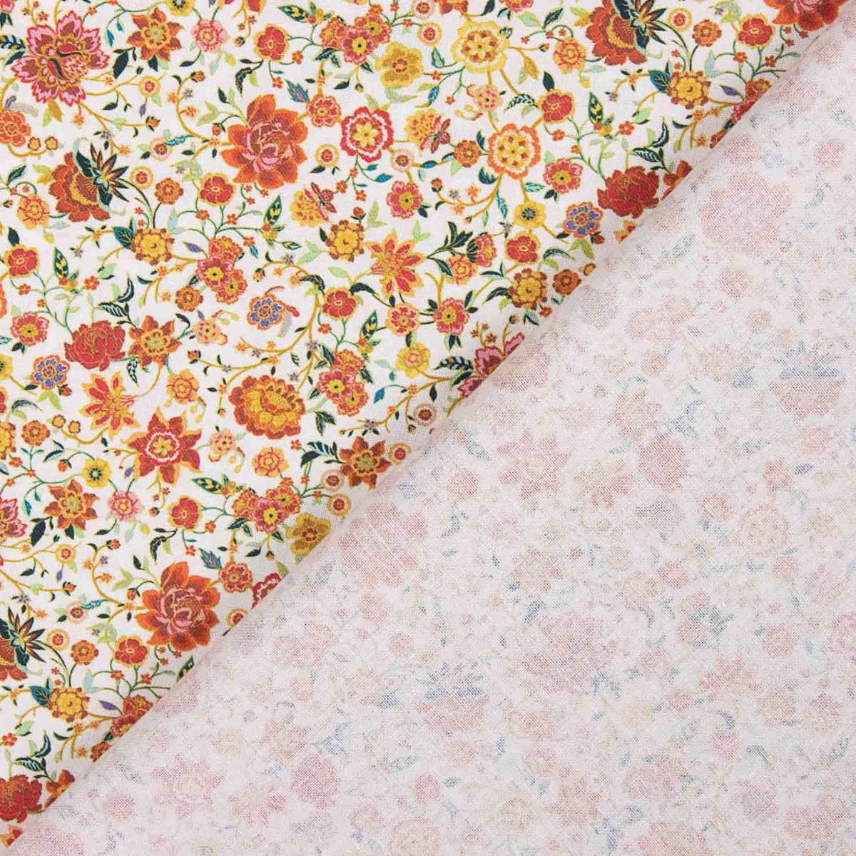 Popeline De Algodão Lyon Coral - Ribes y Casals