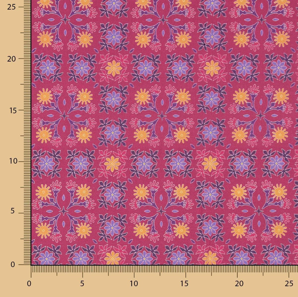 Popeline De Algodão Nimes Fúcsia - Ribes y Casals