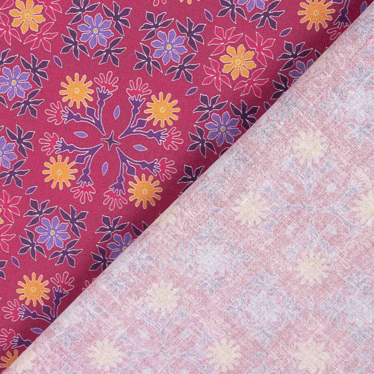 Popeline De Algodão Nimes Fúcsia - Ribes y Casals