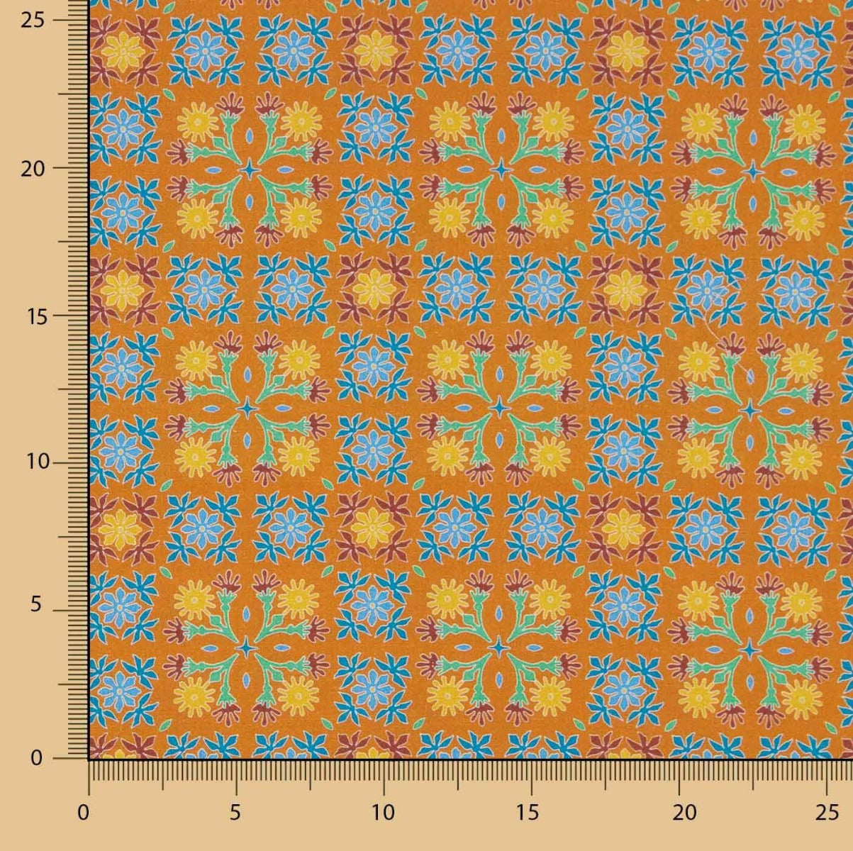 Popeline De Algodão Nimes Laranja - Ribes y Casals