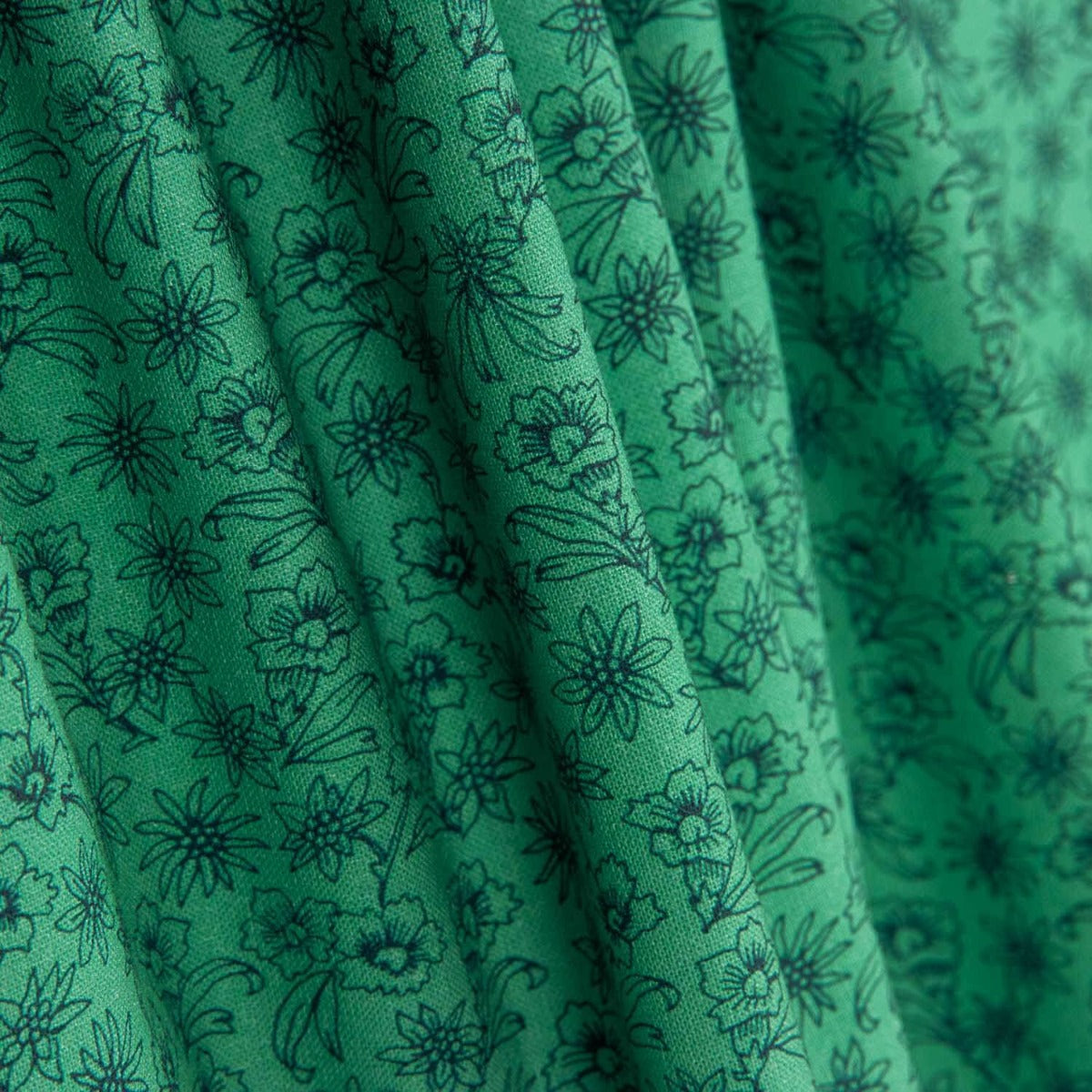 Popeline De Algodão Niza Verde - Ribes y Casals