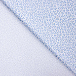 Popeline Algodão Orgânico Flor Mini Azul - Ribes y Casals