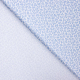 Popeline Algodão Orgânico Flor Mini Azul - Ribes y Casals