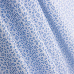 Popeline Algodão Orgânico Flor Mini Azul - Ribes y Casals