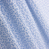 Popeline Algodão Orgânico Flor Mini Azul - Ribes y Casals