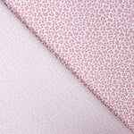 Popeline Algodão Orgânico Flor Mini Rosa - Ribes y Casals