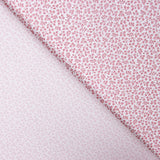 Popeline Algodão Orgânico Flor Mini Rosa - Ribes y Casals