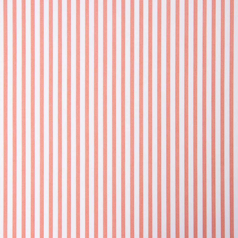 Popeline Algodão Orgânico Listras Mamão - Ribes y Casals