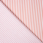 Popeline Algodão Orgânico Listras Mamão - Ribes y Casals