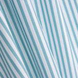 Popeline Algodão Orgânico Listras Turquesa - Ribes y Casals