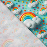 Popeline Algodão Rainbow - Ribes y Casals
