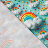 Popeline Algodão Rainbow - Ribes y Casals