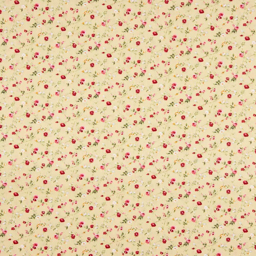 Popeline Algodão Roxana Bege - Ribes y Casals