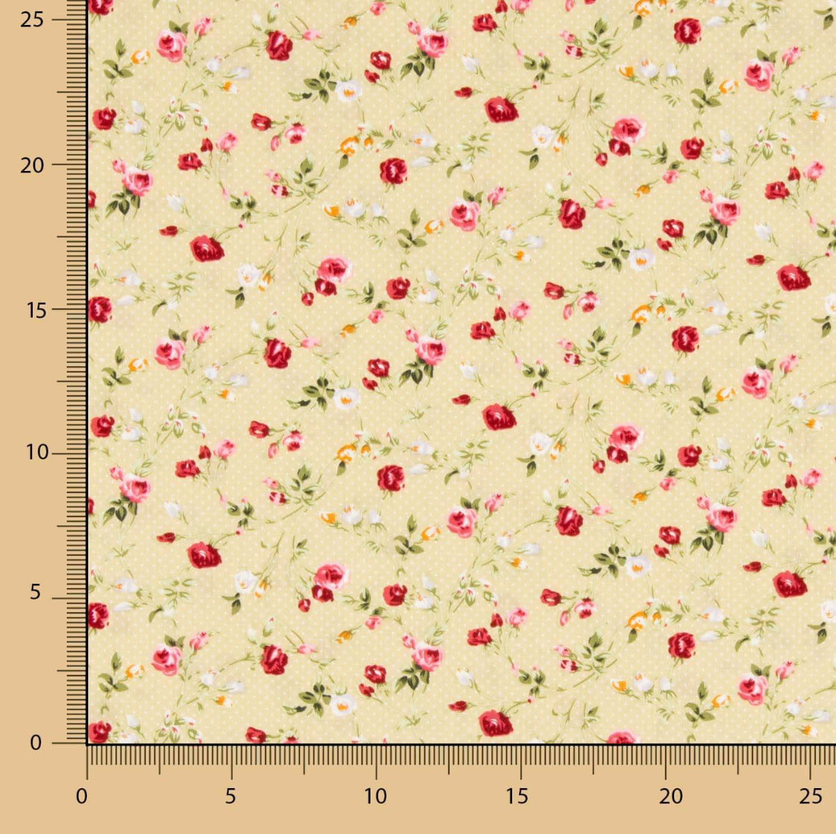 Popeline Algodão Roxana Bege - Ribes y Casals