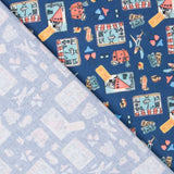 Popelín Algodón Toys Azul - Ribes y Casals