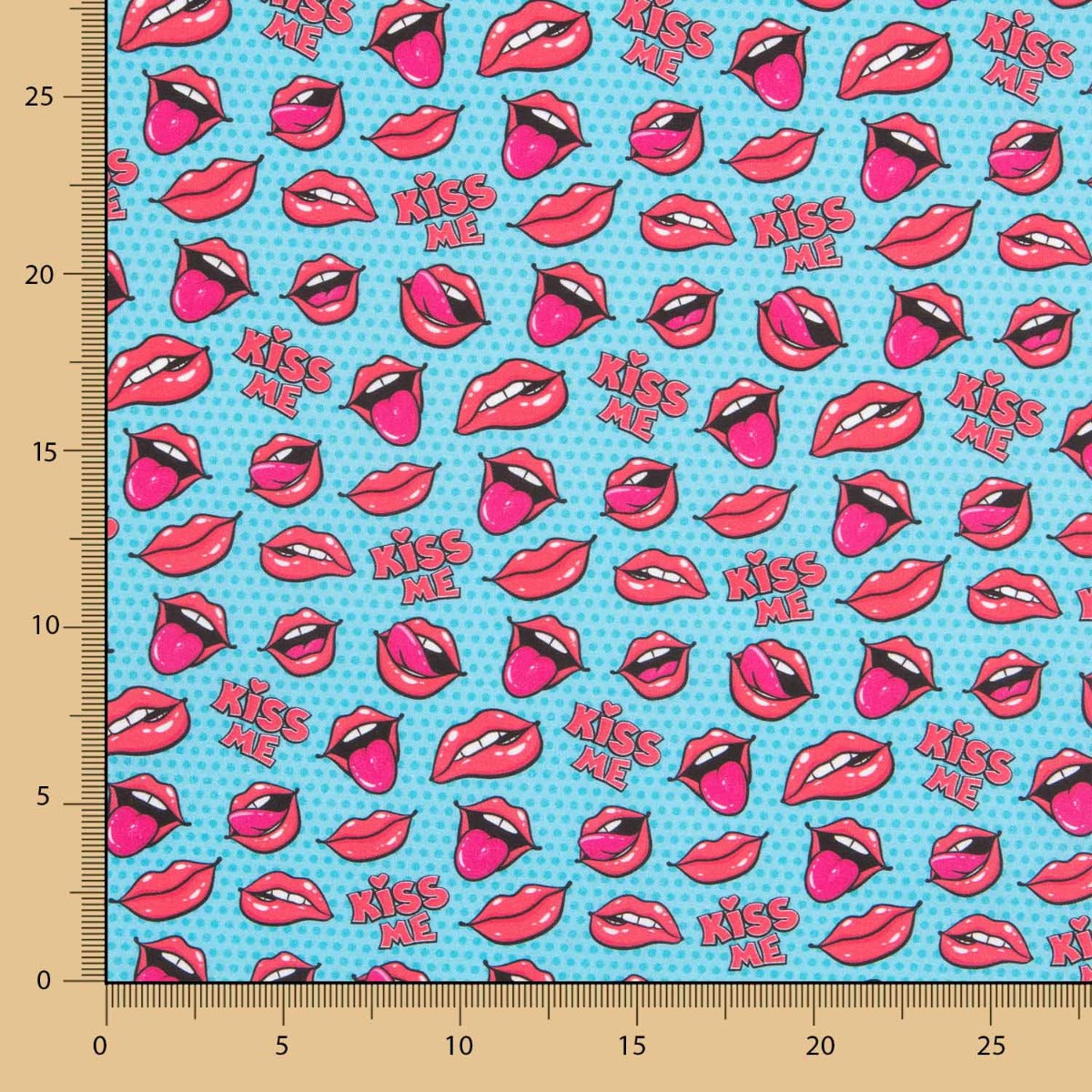 Popeline Algodão Kiss Me - Ribes y Casals