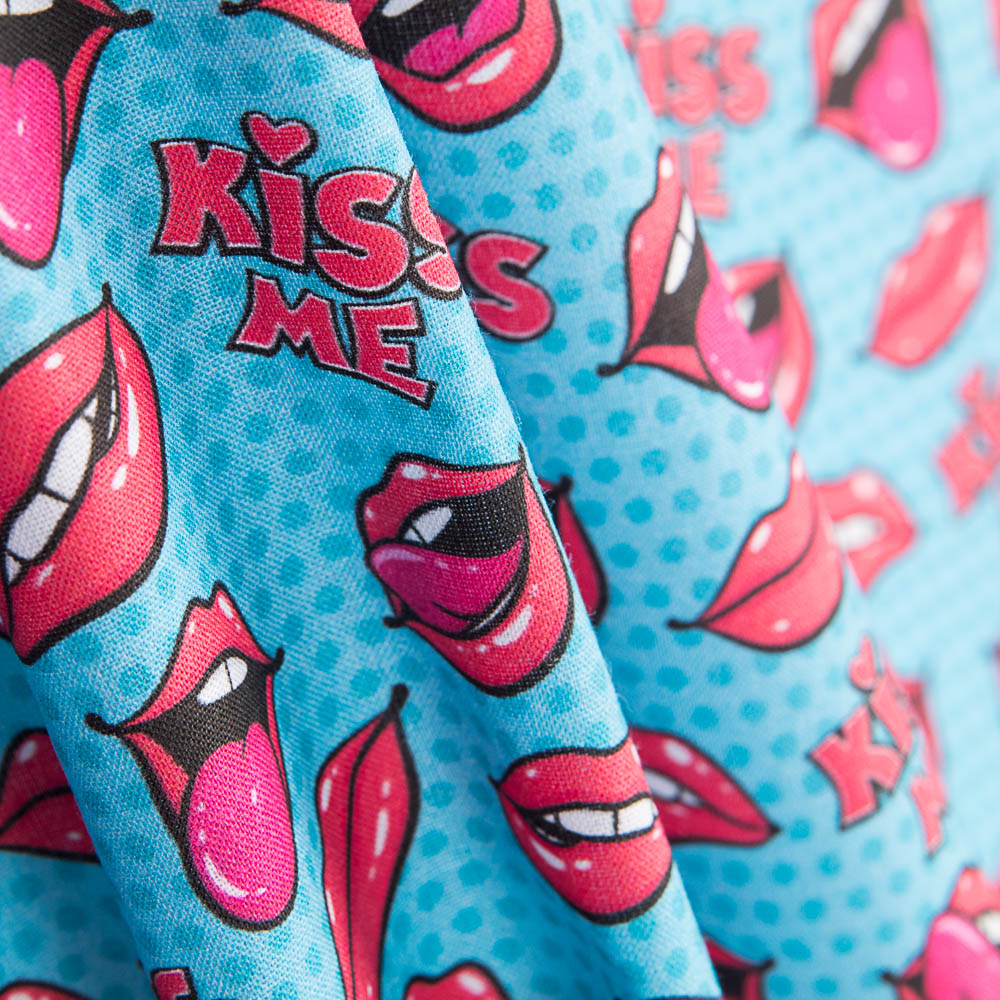 Popeline Algodão Kiss Me - Ribes y Casals