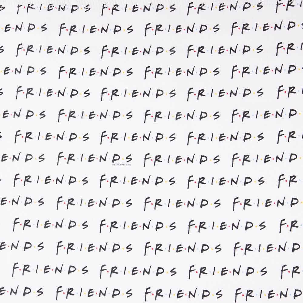 Popeline  Algodão Friends Branco - Ribes y Casals