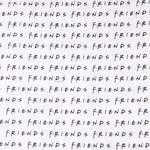 Popeline  Algodão Friends Branco - Ribes y Casals