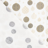 Popeline Bolas Natal Cinza - Ribes y Casals