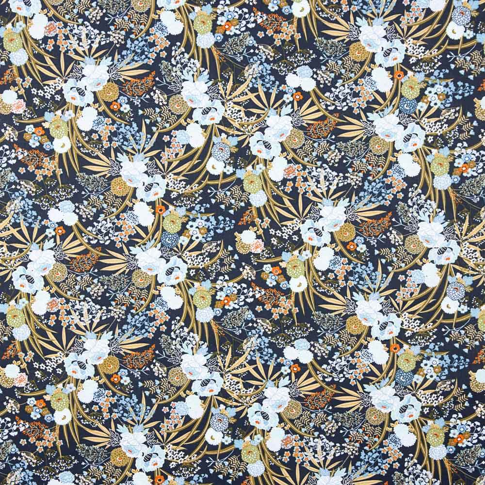 Popeline Xangai Azul Oeko-Tex® - Ribes y Casals