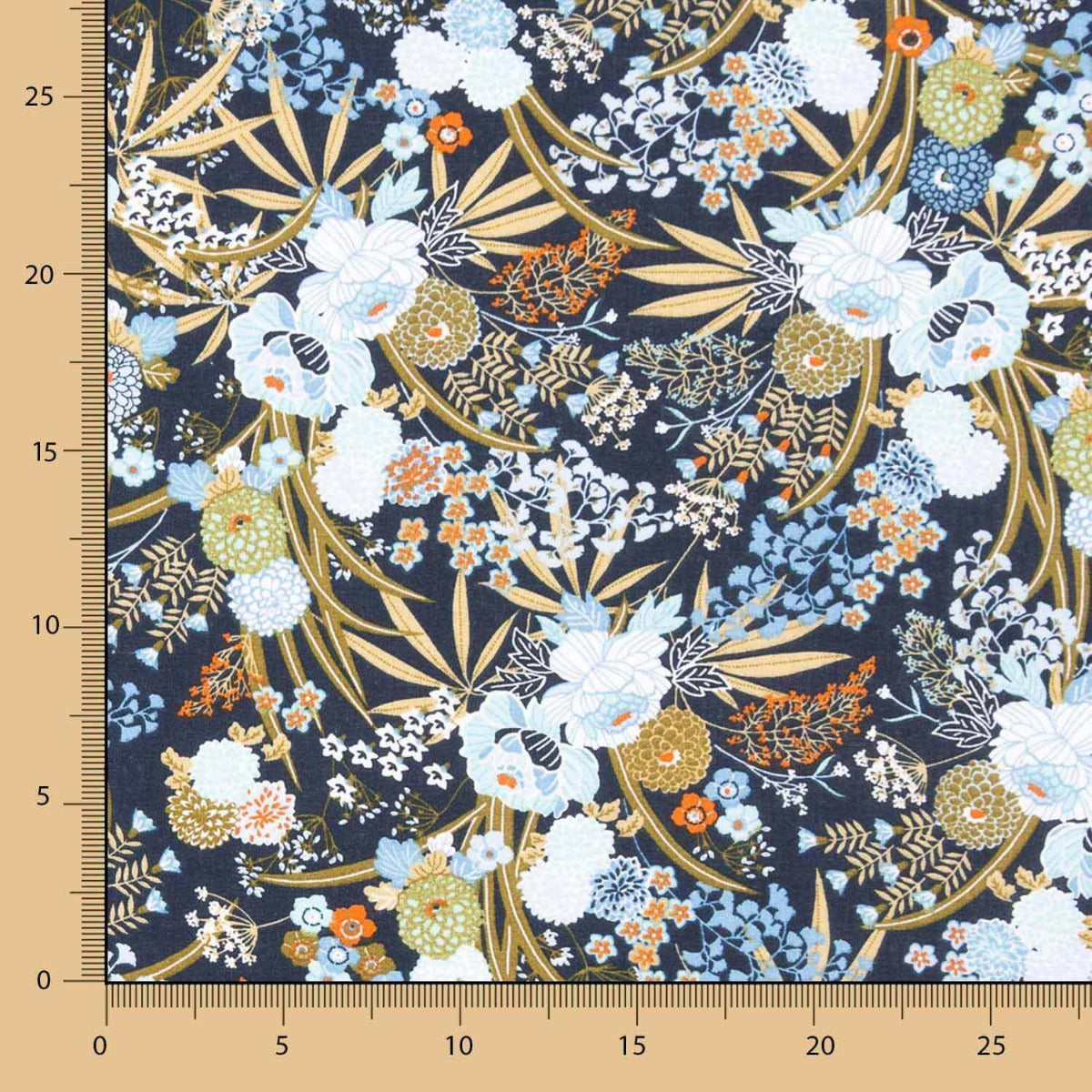 Popeline Xangai Azul Oeko-Tex® - Ribes y Casals