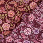 Patchwork Americano Flores Grana - Ribes y Casals