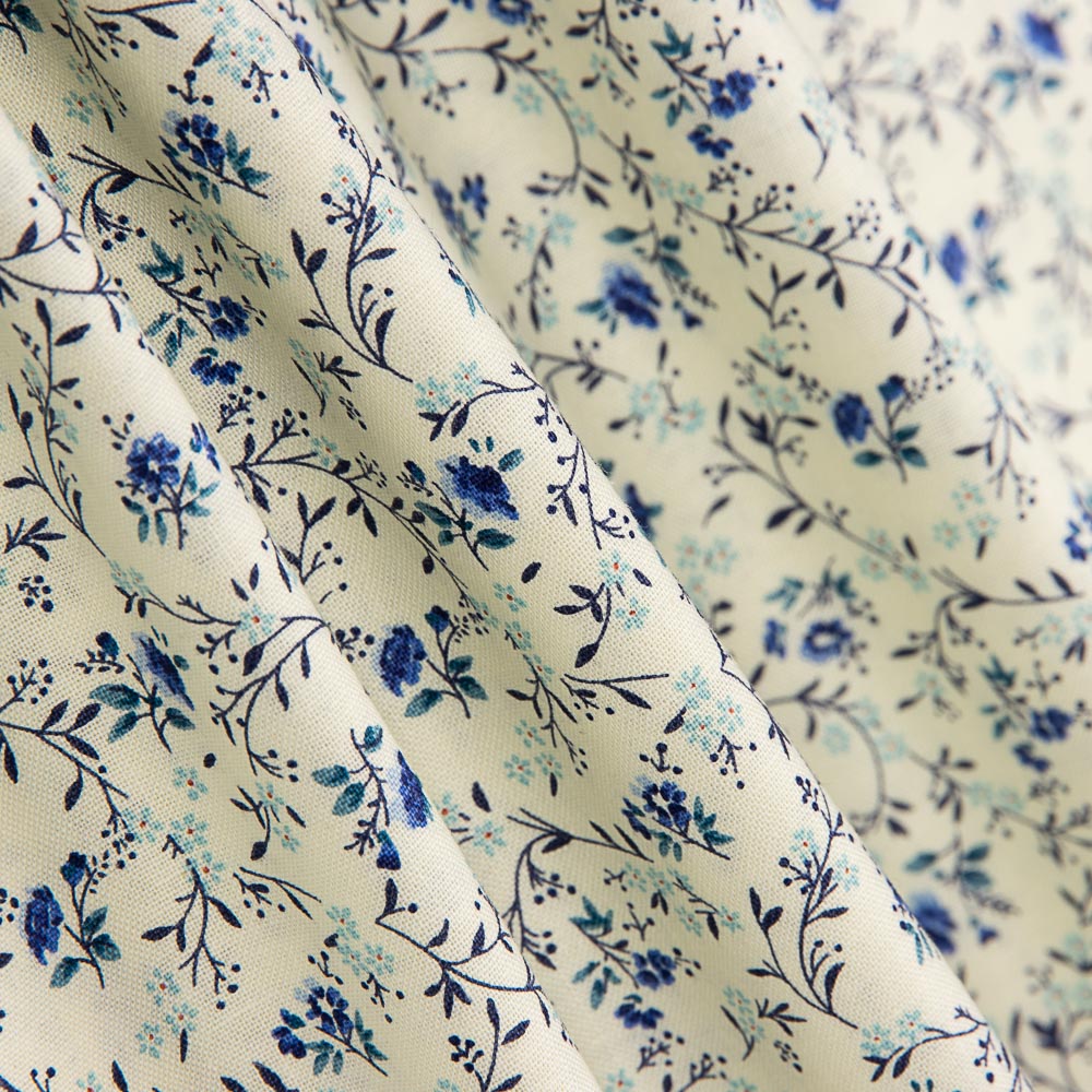 Patchwork Americano Mini Flor Azul - Ribes y Casals