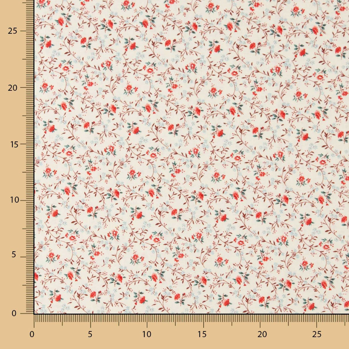 Patchwork Americano Flor Vermelha - Ribes y Casals