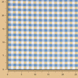 Popeline Quadrados Azul - Ribes y Casals