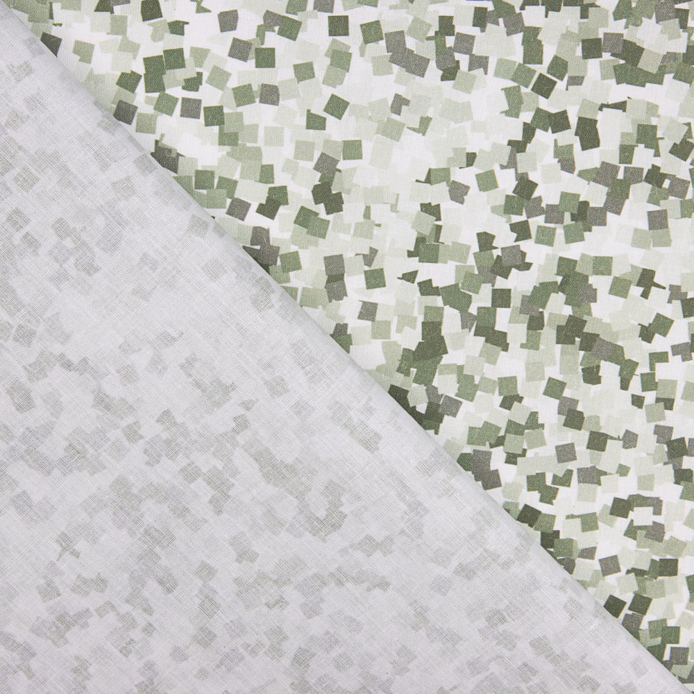 Popeline  Algodão Xadrez Verde - Ribes y Casals