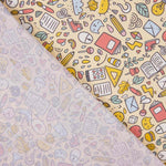 Popeline  Algodão Escola Amarelo Pálido - Ribes y Casals