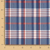 Popeline Estampada Xadrez Azul - Ribes y Casals