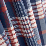 Popeline Estampada Xadrez Azul - Ribes y Casals