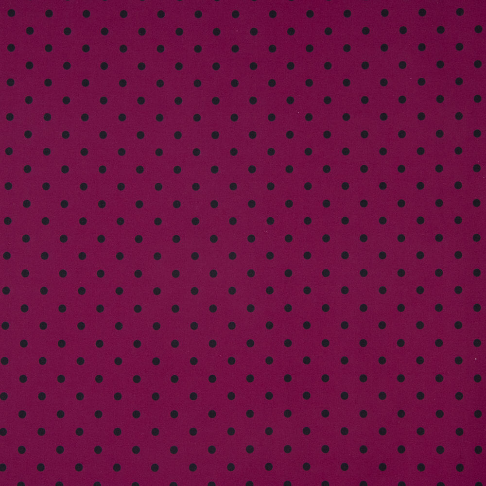 Popeline Estampado Flamenco Bolinhas 7mm Granada - Ribes y Casals