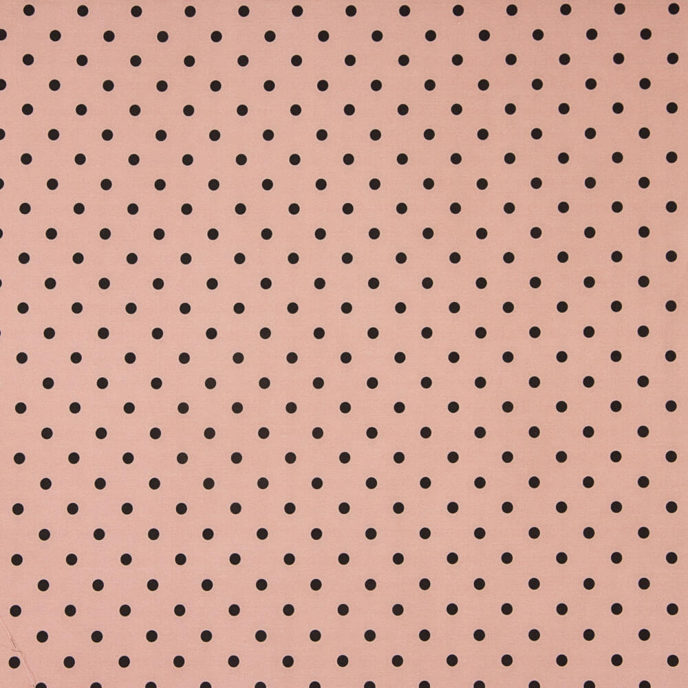 Popeline Estampado Flamenco Bolinhas 7mm Nude - Ribes y Casals
