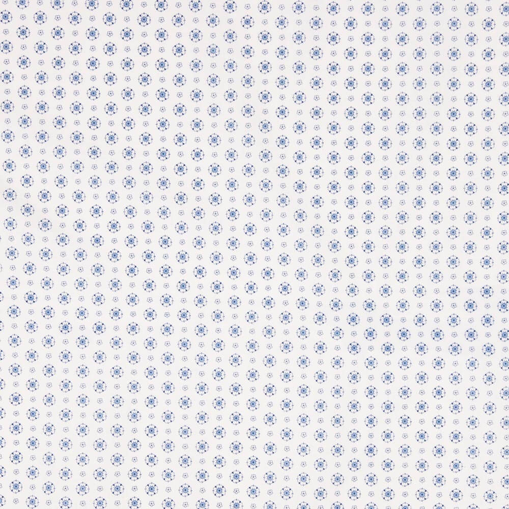 Popeline Flor Candy Azul - Ribes y Casals