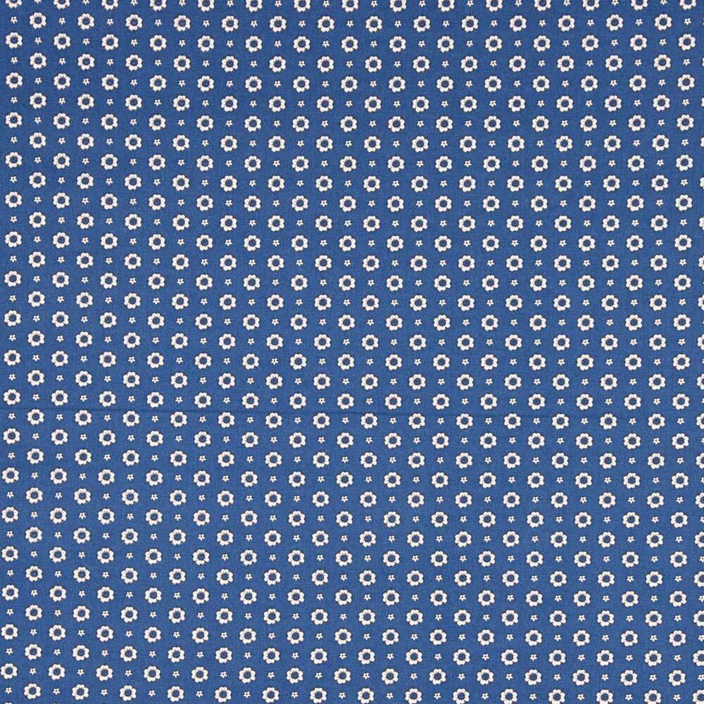 Popeline Flor Xania Azul - Ribes y Casals