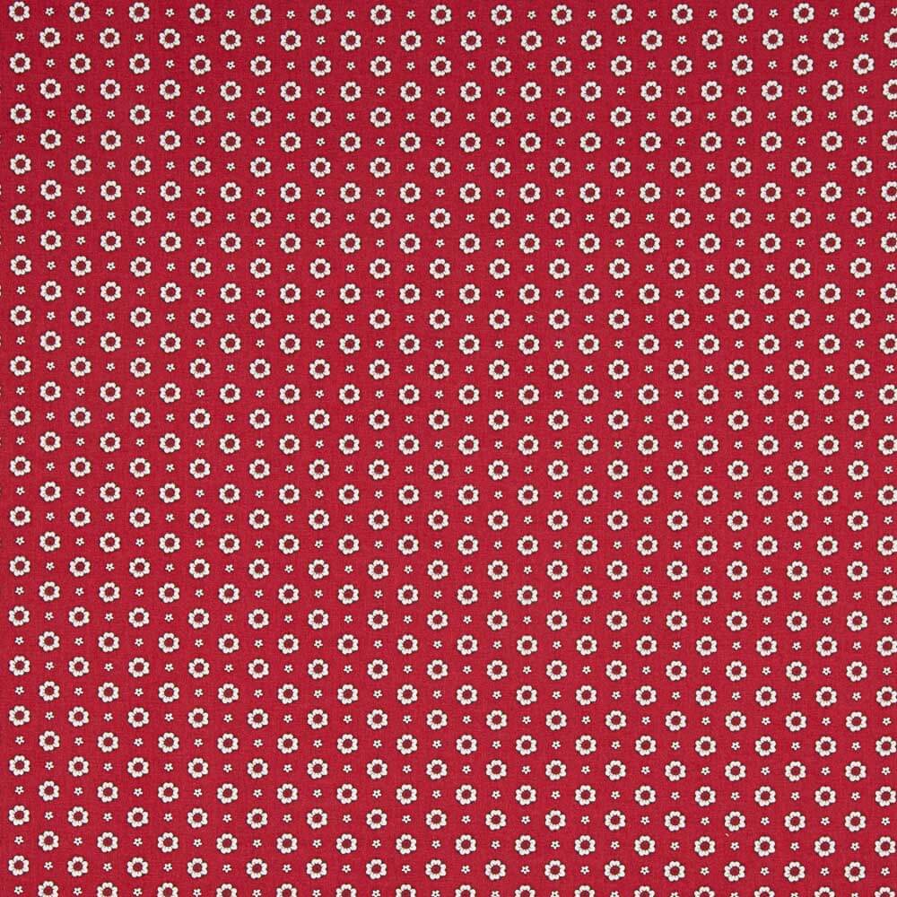 Popeline Flor Xania Vermelho - Ribes y Casals