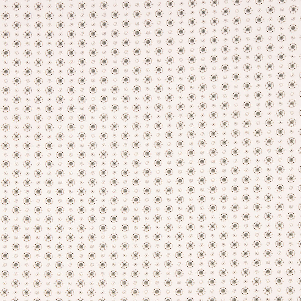 Popeline Flor Candy Cinza - Ribes y Casals