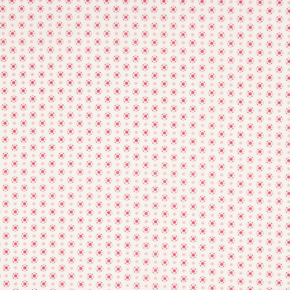 Popeline Flor Candy Vermelho - Ribes y Casals