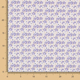 Algodão Popeline Floral Cinza - Ribes y Casals