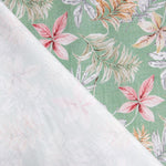 Popeline Algodão Tropical Verde Menta - Ribes y Casals