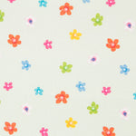 Algodão Popeline Flores Verde Claro - Ribes y Casals