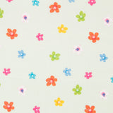 Algodão Popeline Flores Verde Claro - Ribes y Casals