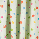 Algodão Popeline Flores Verde Claro - Ribes y Casals