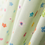 Algodão Popeline Flores Verde Claro - Ribes y Casals