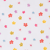 Algodão Popeline Flores Branca - Ribes y Casals