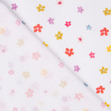 Algodão Popeline Flores Branca - Ribes y Casals