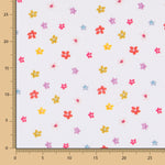 Algodão Popeline Flores Branca - Ribes y Casals